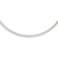 Sterling Silver Polished 3mm Neck Collar