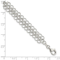 Sterling Silver Fancy Link Bracelet