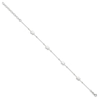 Sterling Silver Polished Elephant 10in Plus 2in Ext. Anklet