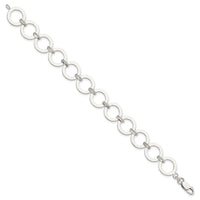 Sterling Silver Circle Link Bracelet