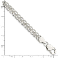 Sterling Silver Polished and Textured Fancy Bracelet