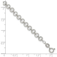 Sterling Silver 5mm Fancy Link Bracelet