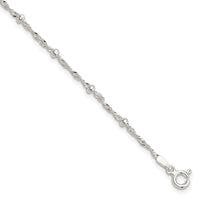 Sterling Silver with 1in Ext Fancy Bracelet