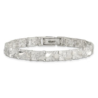 Sterling Silver 7mm Nugget Bracelet