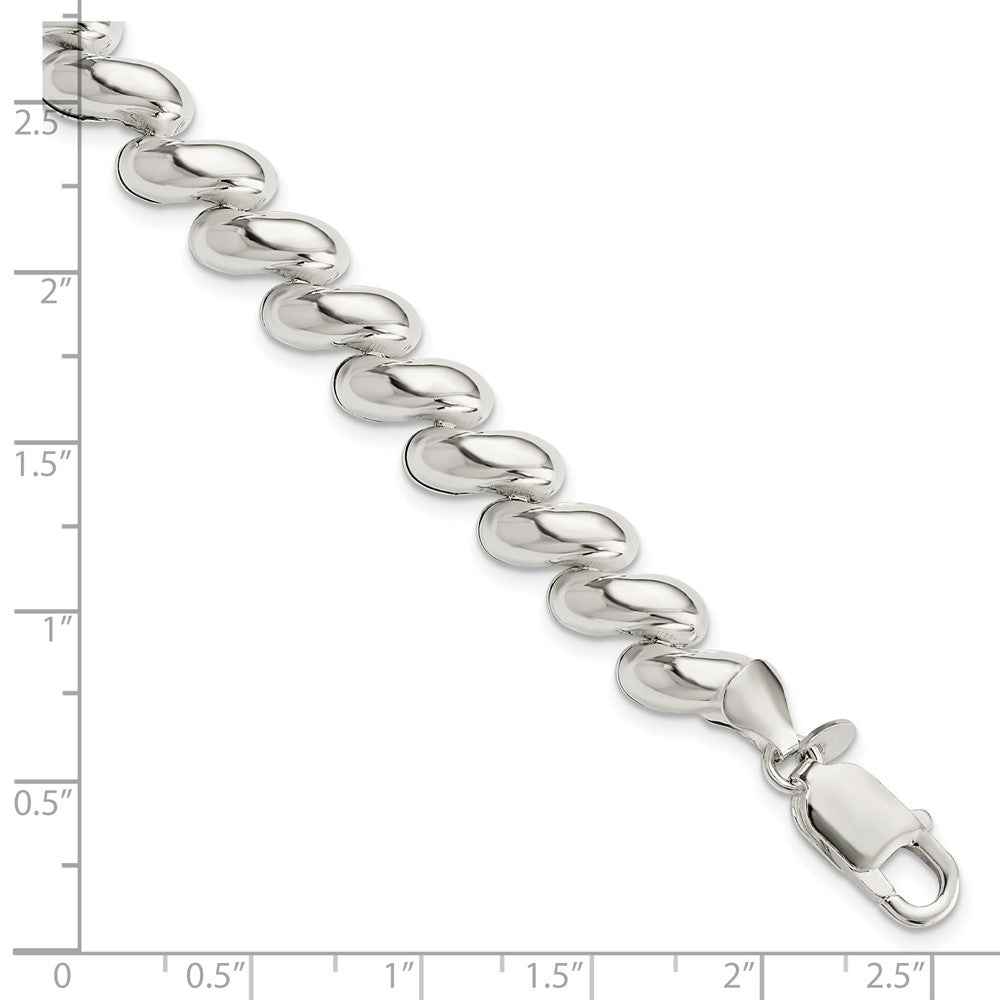 Sterling Silver Fancy Polished San Marco Bracelet