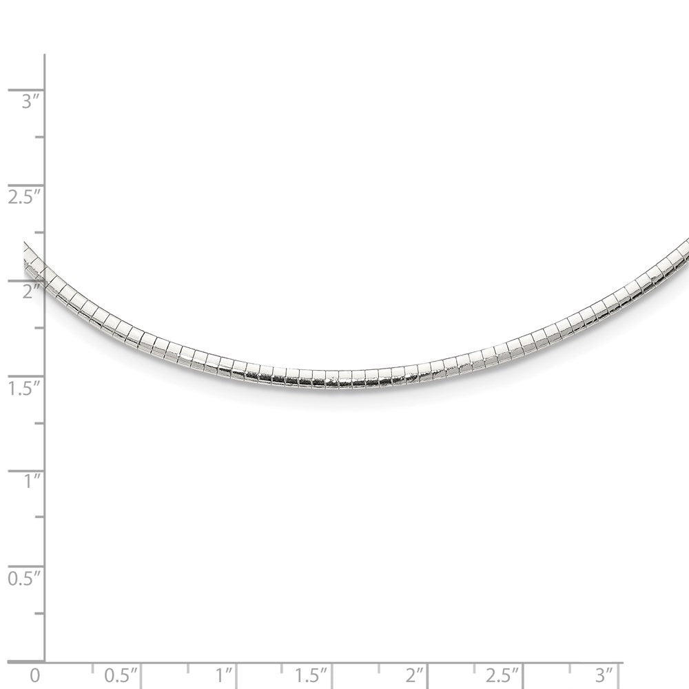 Sterling Silver 3mm Cubetto Necklace