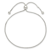 Sterling Silver Beaded Adjustable Bracelet
