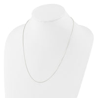Sterling Silver Polished Round Box Adjustable Necklace
