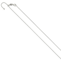 Sterling Silver Polished .90mm Box Adjustable Necklace