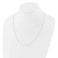 Sterling Silver Polished .90mm Box Adjustable Necklace