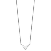 Sterling Silver Polished V-Shape Necklace