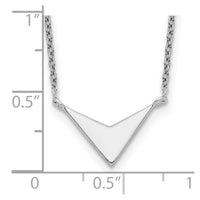 Sterling Silver Polished V-Shape Necklace