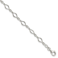 Sterling Silver 5mm Fancy Link Bracelet