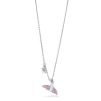 Sterling Silver Rhodium-plated Seashell 15mm Locket Necklace