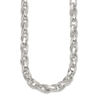 Sterling Silver Polished 18in Double Twist Link Necklace