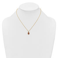 Sterling Silver Gold-plat CZ Enamel Miraculous Medal w/2in ext. Necklace