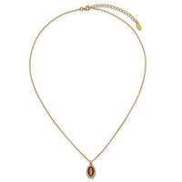 Sterling Silver Gold-plat CZ Enamel Miraculous Medal w/2in ext. Necklace