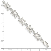 Sterling Silver Turtles Bracelet
