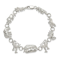 Sterling Silver Noah's Ark Bracelet