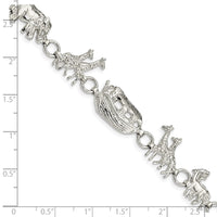 Sterling Silver Noah's Ark Bracelet