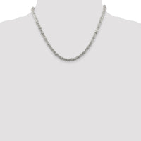Sterling Silver 4mm Fancy Byzantine Chain