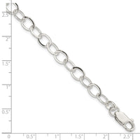 Sterling Silver 7.5inch Fancy Link Bracelet