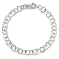 Sterling Silver 7.5inch Fancy Link Bracelet
