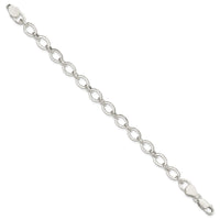 Sterling Silver 8 inch Fancy Link Bracelet