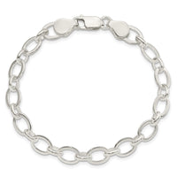 Sterling Silver 8 inch Fancy Link Bracelet