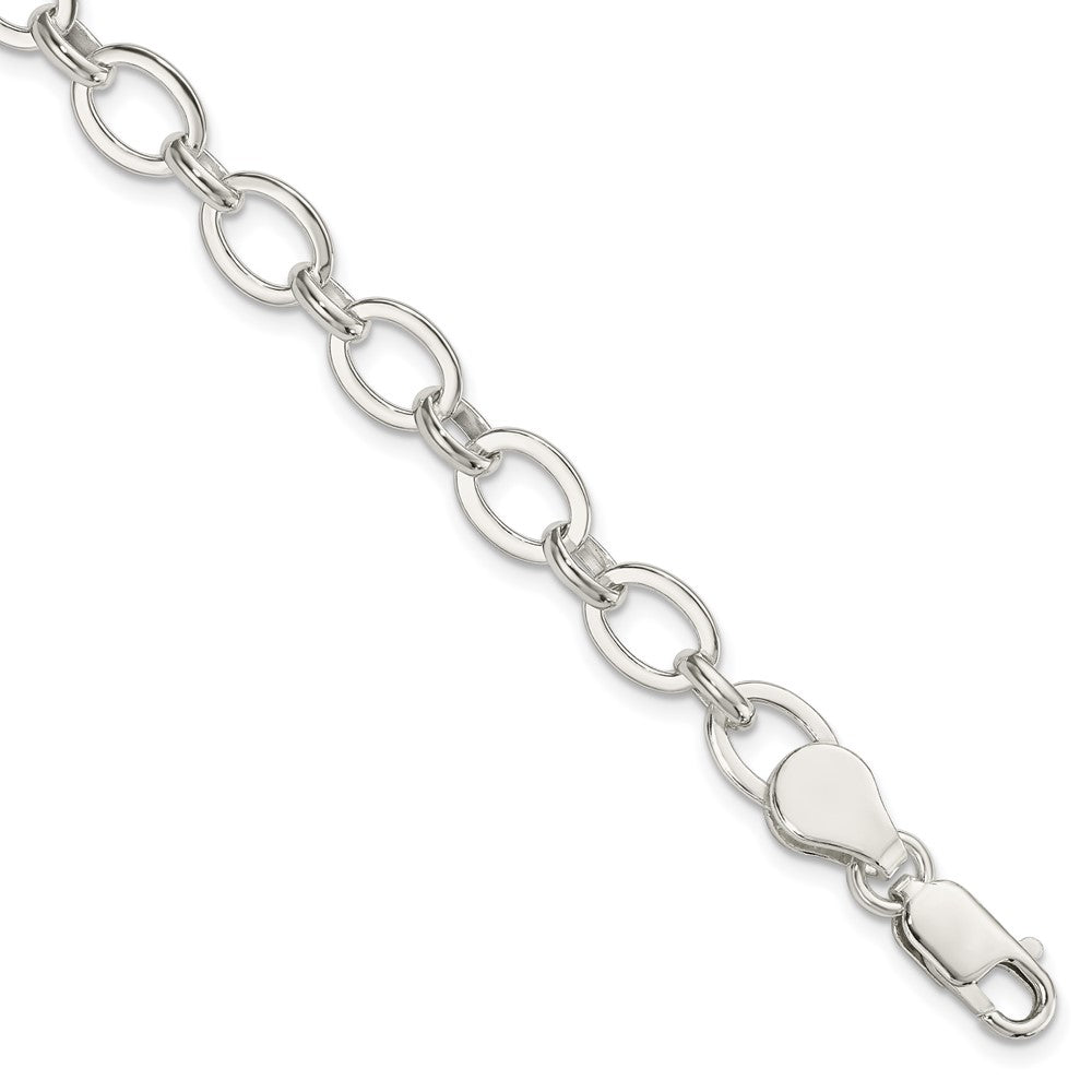 Sterling Silver 8 inch Fancy Link Bracelet