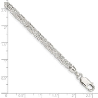 Sterling Silver 7.5inch Polished Fancy Link Bracelet