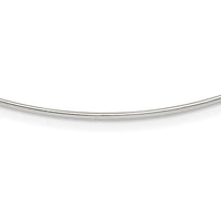 Sterling Silver Solid Polished 1.2mm Neck Wire Necklace