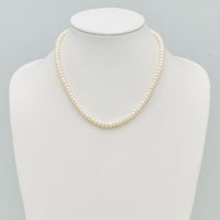 Sterling Silver Rhod-pltd White 6-7mm 3 piece FW Cultured Pearl Set