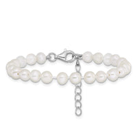 SS RH-pltd 4-5mm FWC Pearl 14in Necklace 5in Bracelet & Earring Set