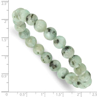 Kiwi Jasper 8.5mm Beaded Stretch Bracelet