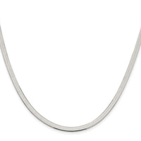 Sterling Silver Rhodium-plated 3.5mm Magic Herringbone Chain