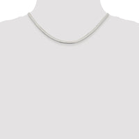 Sterling Silver Rhodium-plated 3.5mm Magic Herringbone Chain