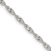 Sterling Silver 2mm Twisted Herringbone Chain