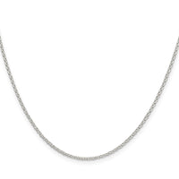 Sterling Silver 1.5mm Diamond-cut Rolo Cable Chain