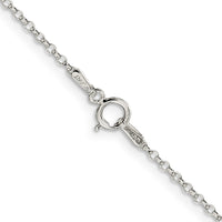 Sterling Silver 1.5mm Diamond-cut Rolo Cable Chain