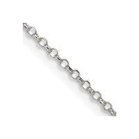 Sterling Silver 1.5mm Diamond-cut Rolo Cable Chain