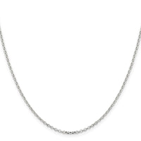 Sterling Silver 1.75mm Diamond-cut Rolo Cable Chain
