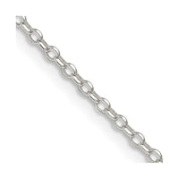 Sterling Silver 1.75mm Diamond-cut Rolo Cable Chain