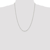 Sterling Silver 2.2mm Diamond-cut Rolo Cable Chain