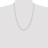 Sterling Silver 2.6mm Diamond-cut Rolo Cable Chain