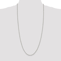 Sterling Silver 2.6mm Diamond-cut Rolo Cable Chain