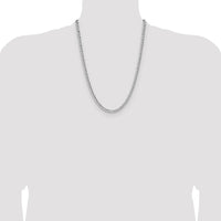 Sterling Silver 4.75mm Hammered Curb Chain
