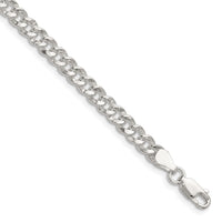 Sterling Silver 4.75mm Hammered Curb Chain