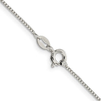 Sterling Silver 1mm Round Box Chain