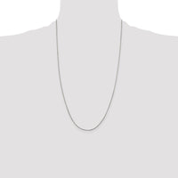 Sterling Silver 1mm Round Box Chain